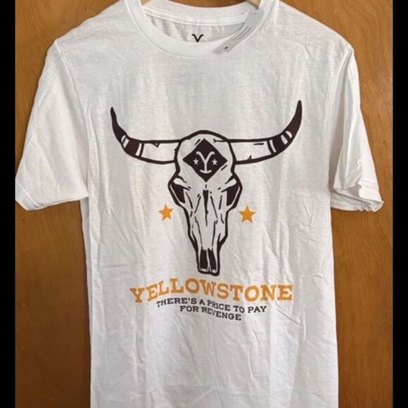 Yellowstone Tshirt Mens Small White - Picture 1 of 3